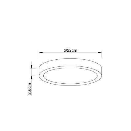 Globo 12364-30 - LED Dimmbare Badezimmer Deckenleuchte ARCHIMEDES LED/28W/230V IP44