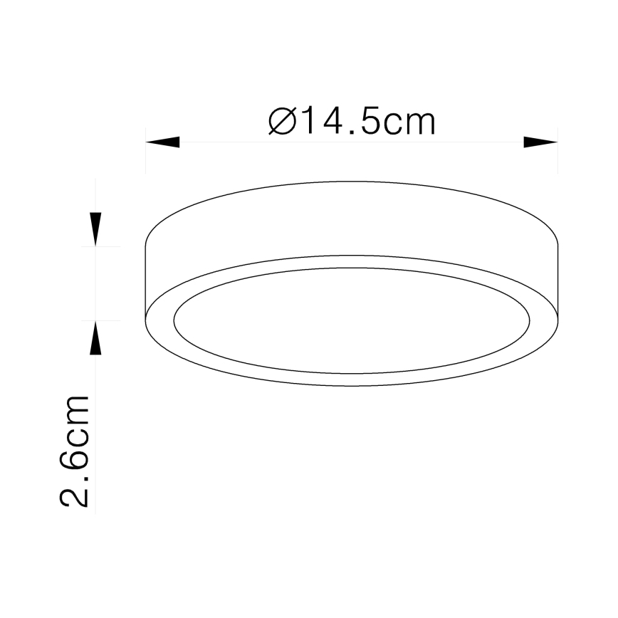 Globo - dimmbare LED-Deckenleuchte LED/15W/230V