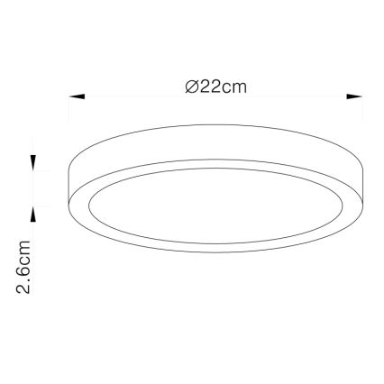 Globo - LED-Deckenleuchte LED/28W/230V
