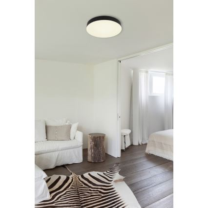 Globo - LED-Deckenleuchte LED/24W/230V 3000K/4000K/6500K d 30 cm schwarz