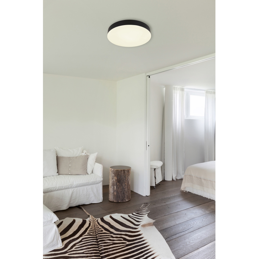 Globo - LED-Deckenleuchte LED/24W/230V 3000K/4000K/6500K d 30 cm schwarz