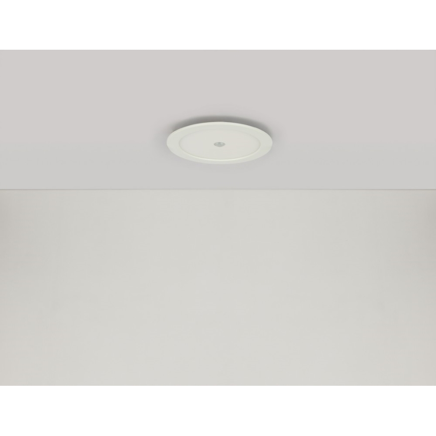 GLOBO 12392-18S - LED Bad-Einbauleuchte mit Sensor POLLY 1xLED/18W IP44
