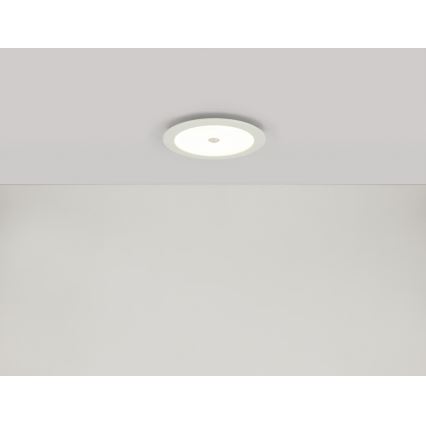 GLOBO 12392-18S - LED Bad-Einbauleuchte mit Sensor POLLY 1xLED/18W IP44