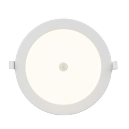 GLOBO 12392-18S - LED Bad-Einbauleuchte mit Sensor POLLY 1xLED/18W IP44