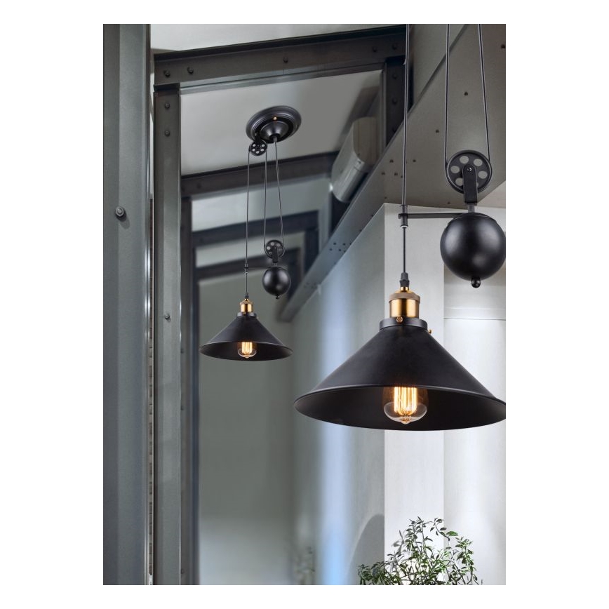 Globo - Hängeleuchte an Schnur 1xE27/60W/230V