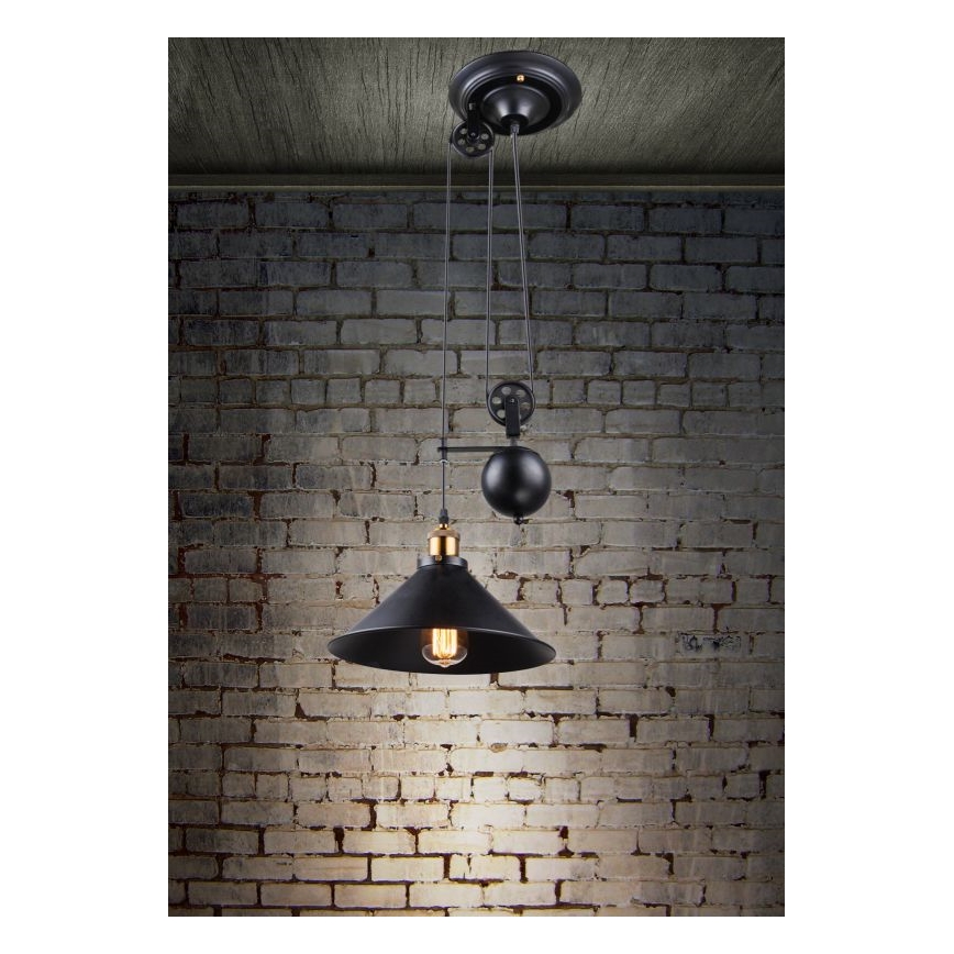 Globo - Hängeleuchte an Schnur 1xE27/60W/230V