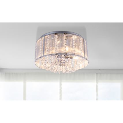 Globo - Kristalldeckenlampe 4xE14/40W/230V