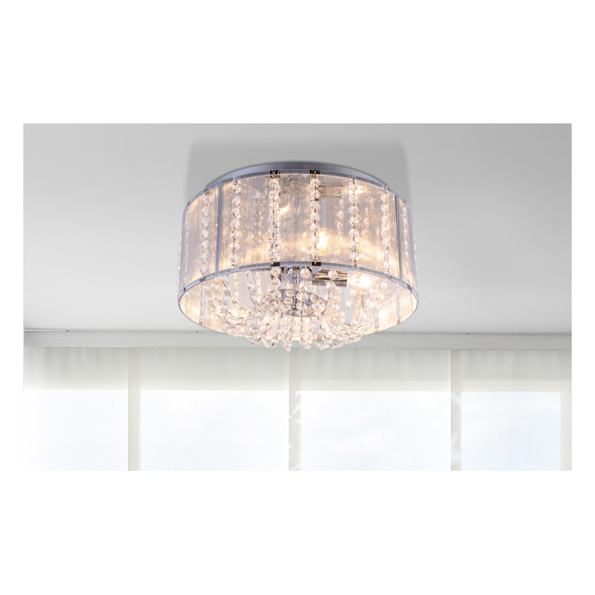 Globo - Kristalldeckenlampe 4xE14/40W/230V