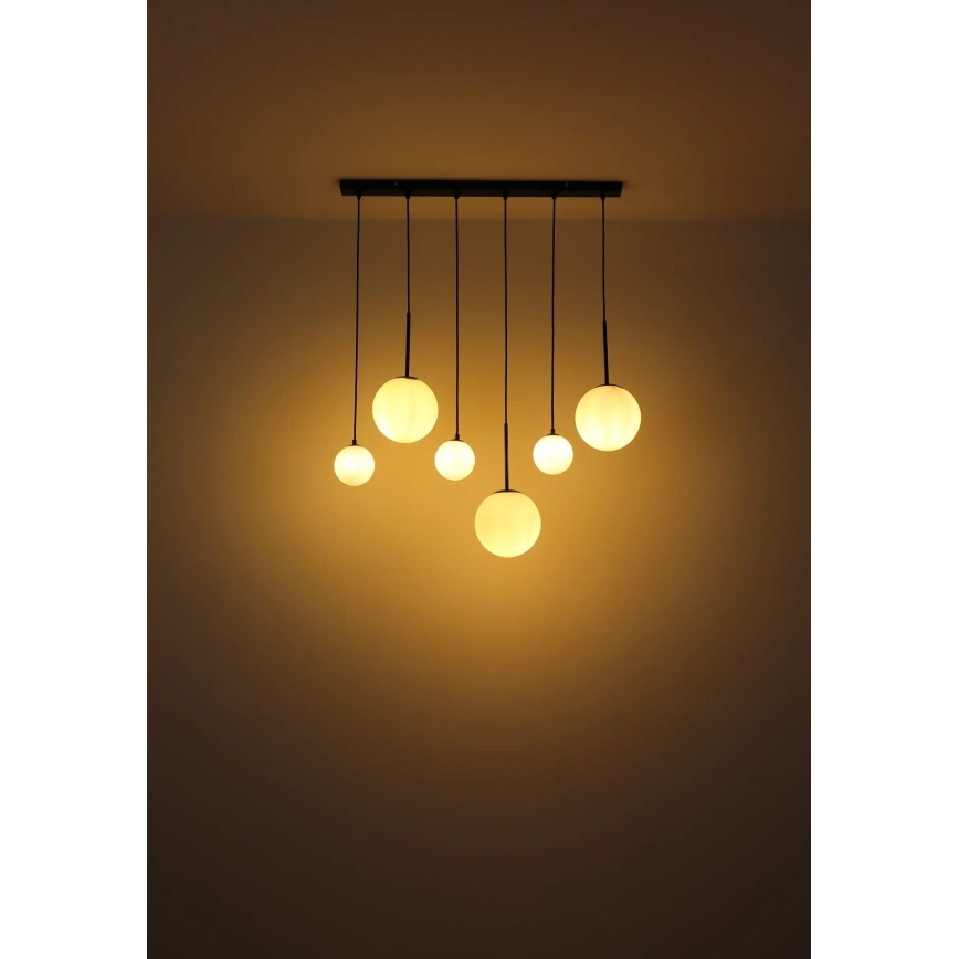 Globo - Hängeleuchte 3xE27/9W/230V + 3xG9/5W