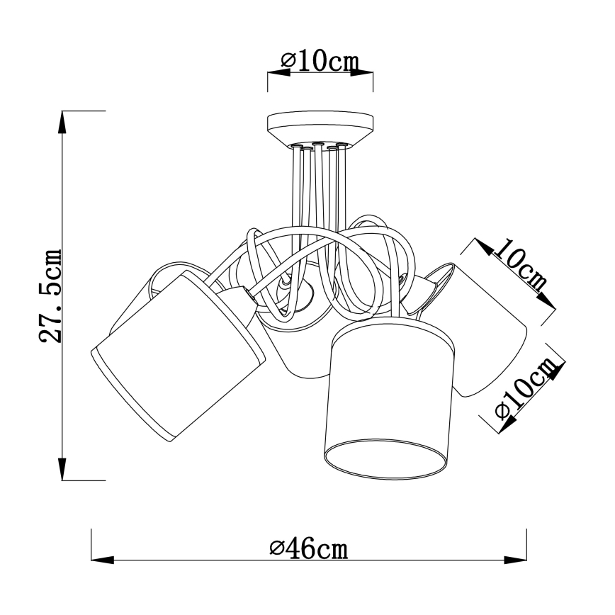 Globo - Anbauleuchte 5xE14/25W/230V