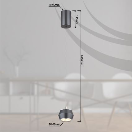 Globo - LED-Hängeleuchte LED/6W/230V