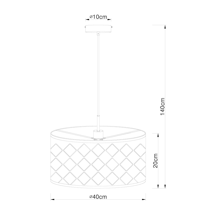 Globo - Hängeleuchte 1xE27/60W/230V