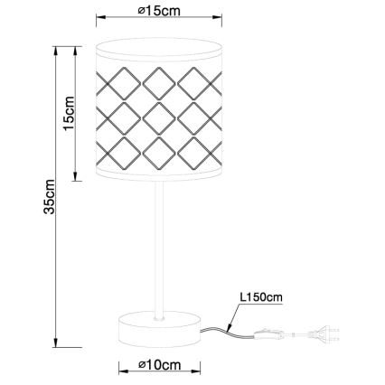 Globo - Tischlampe 1xE14/40W/230V