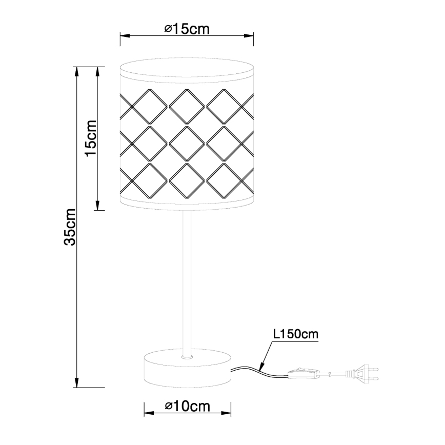 Globo - Tischlampe 1xE14/40W/230V