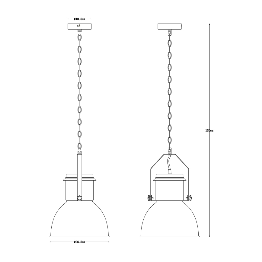 Globo - Kronleuchter an Kette 1xE27/40W/230V