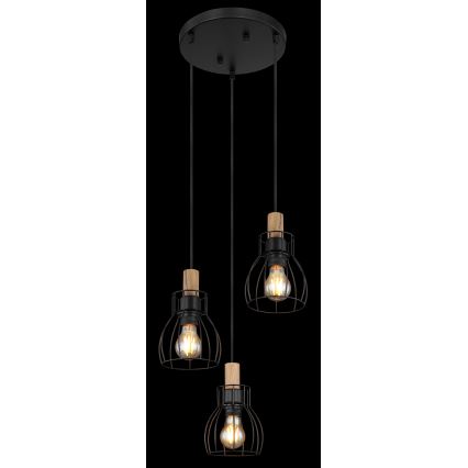 Globo - Hängeleuchte 3xE27/40W/230V