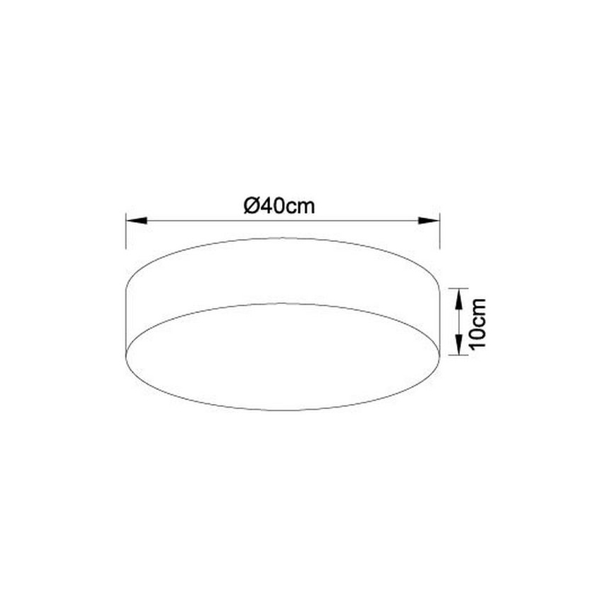 Globo - LED Dimmbare Deckenleuchte LED/24W/230V + FB