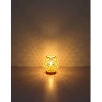 Globo - Tischlampe 1xE27/60W/230V Bambus