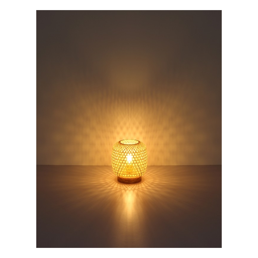 Globo - Tischlampe 1xE27/60W/230V Bambus