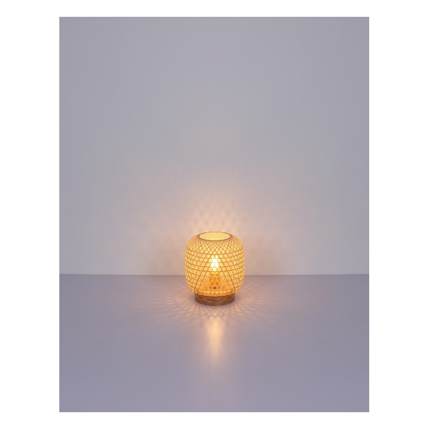 Globo - Tischlampe 1xE27/60W/230V Bambus
