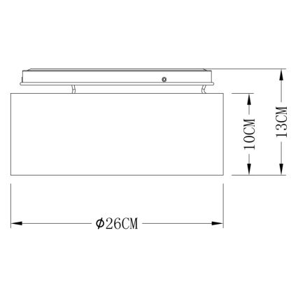 Globo - LED-Deckenleuchte LED/12W/230V
