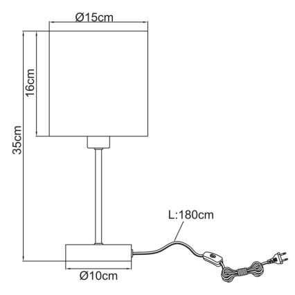 Globo - Tischlampe 1xE14/25W/230V