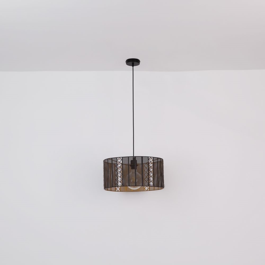 Globo - Hängeleuchte an Kabel 1xE27/60W/230V gold/schwarz