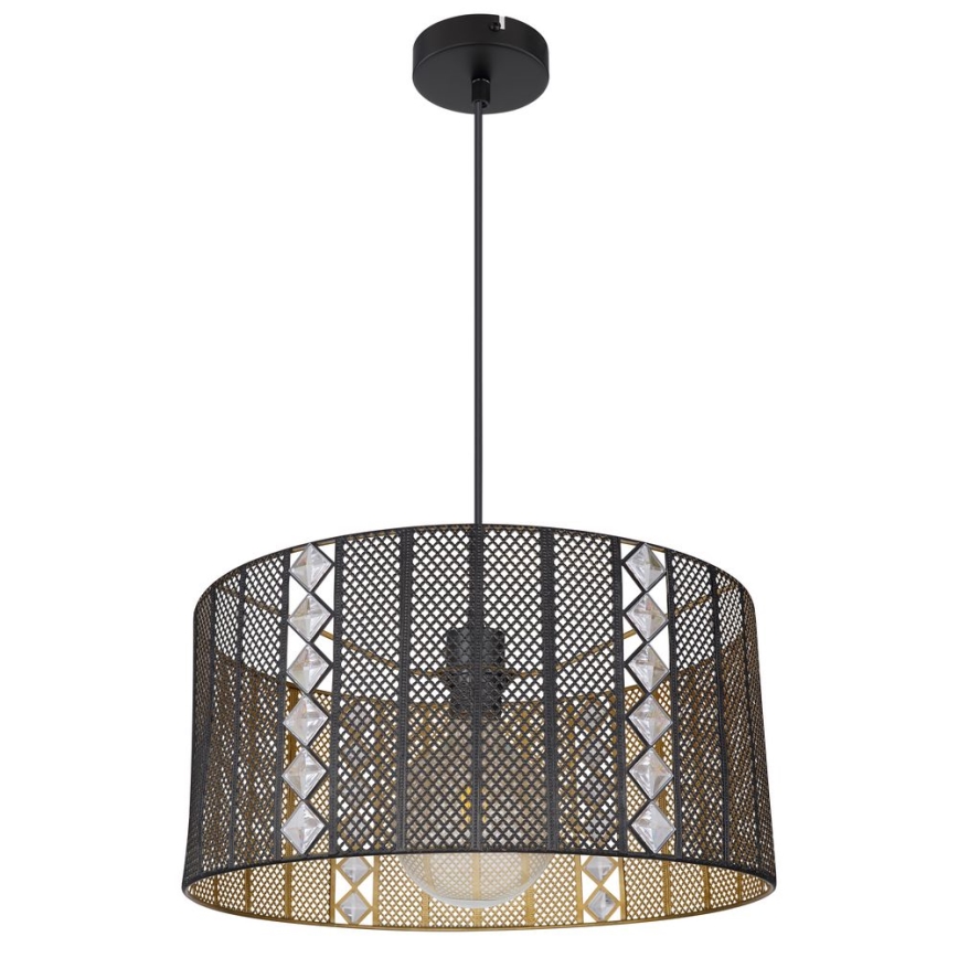 Globo - Hängeleuchte an Kabel 1xE27/60W/230V gold/schwarz