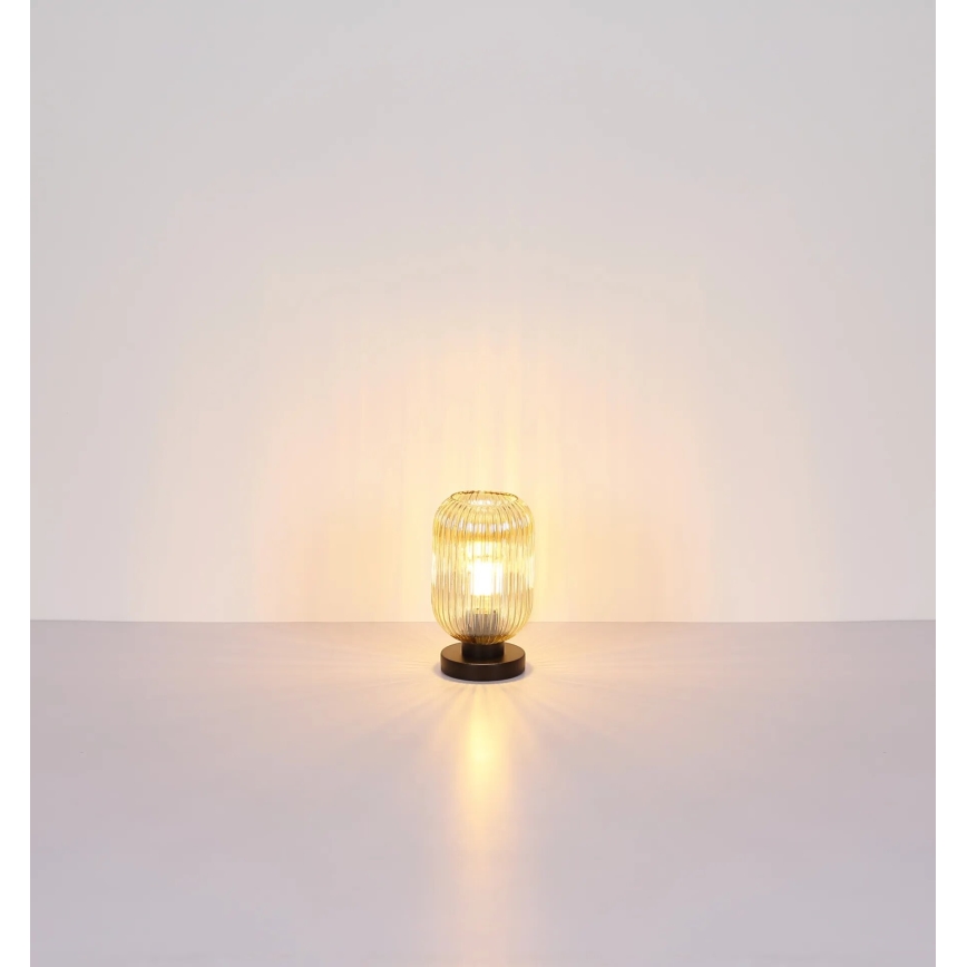 Globo - Tischleuchte 1xE27/40W/230V braun