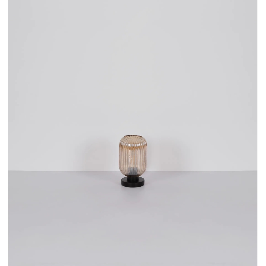 Globo - Tischleuchte 1xE27/40W/230V braun