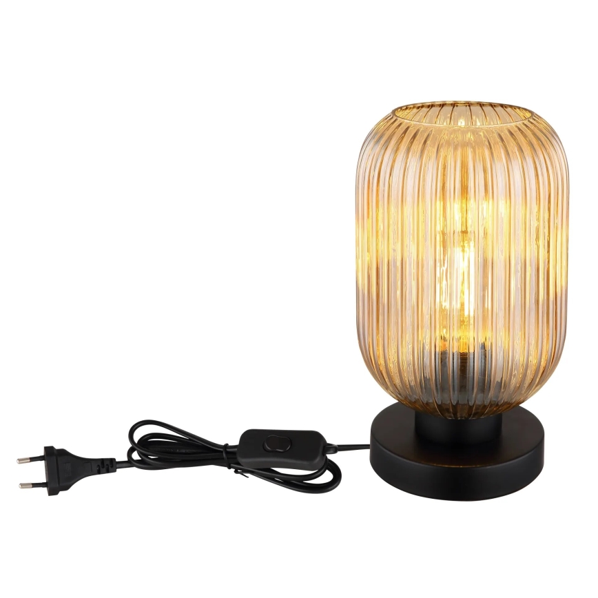 Globo - Tischleuchte 1xE27/40W/230V braun