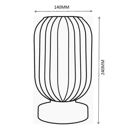Globo - Tischleuchte 1xE27/40W/230V grün