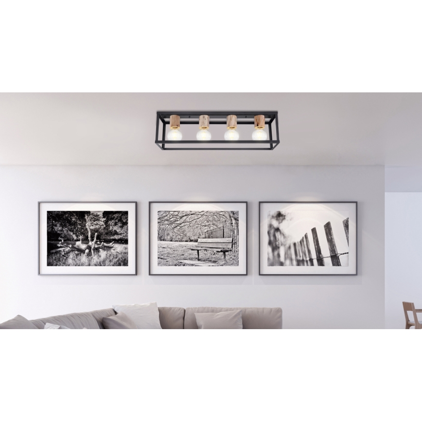 Globo - Deckenleuchte 4xE27/60W/230V