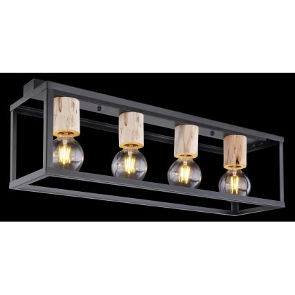 Globo - Deckenleuchte 4xE27/60W/230V