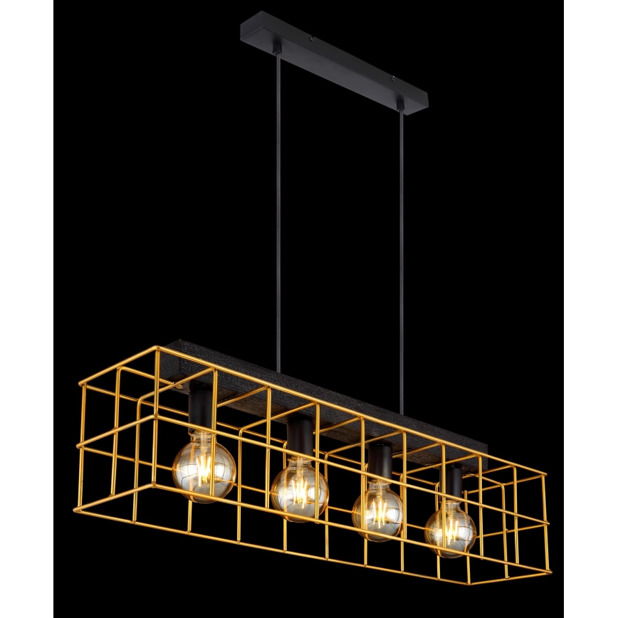 Globo - Hängeleuchte an Schnur 4xE27/60W/230V