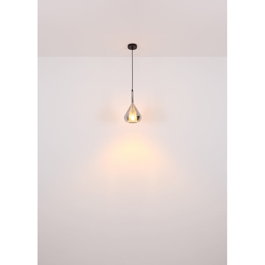 Globo - Hängeleuchte 1xE27/60W/230V d 20 cm schwarz