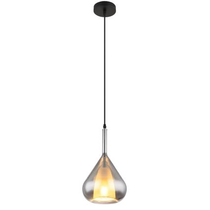 Globo - Hängeleuchte 1xE27/60W/230V d 20 cm schwarz