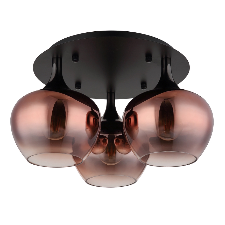 Globo - Anbauleuchte 3xE27/40W/230V d 45 cm kupfern