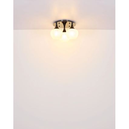 Globo - Anbauleuchte 3xE27/40W/230V anthrazit