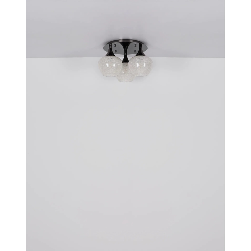 Globo - Anbauleuchte 3xE27/40W/230V anthrazit