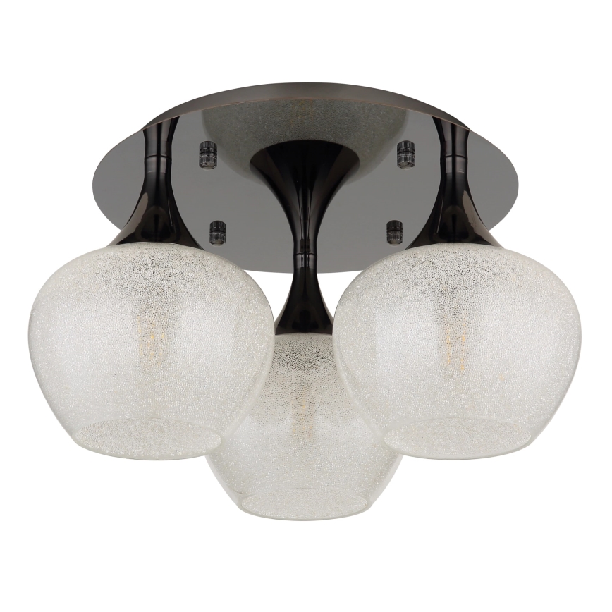 Globo - Anbauleuchte 3xE27/40W/230V anthrazit