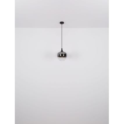 Globo - Hängeleuchte 1xE27/60W/230V d 29 cm schwarz