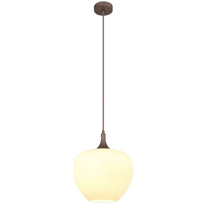 Globo - Hängeleuchte 1xE27/60W/230V d 29 cm weiß/braun