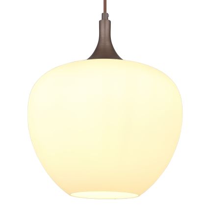 Globo - Hängeleuchte 1xE27/60W/230V d 29 cm weiß/braun