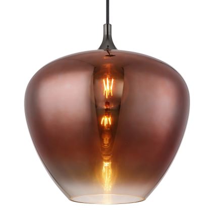 Globo - Hängeleuchte 1xE27/60W/230V d 40 cm kupfern