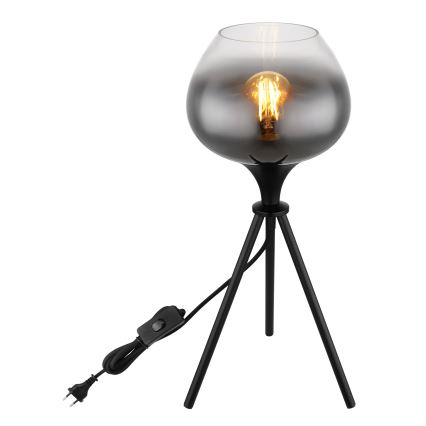 Globo - Tischlampe 1xE27/40W/230V schwarz