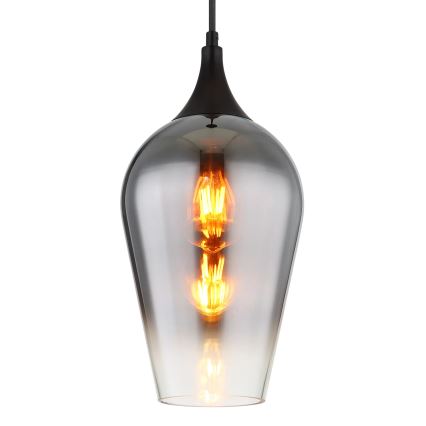 Globo - Hängeleuchte 1xE27/60W/230V d 18 cm schwarz