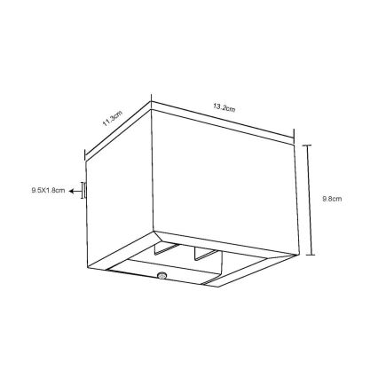 Globo - LED-Wandleuchte LED/8W/230V braun