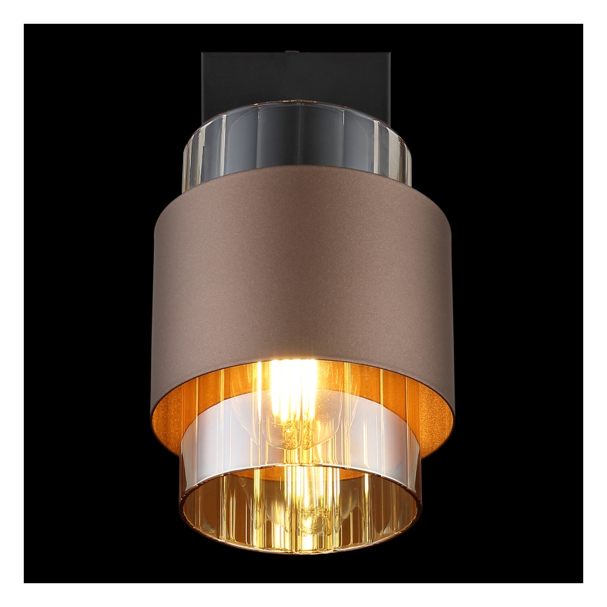 Globo - Wandspot 1xE27/40W/230V schwarz/bronze