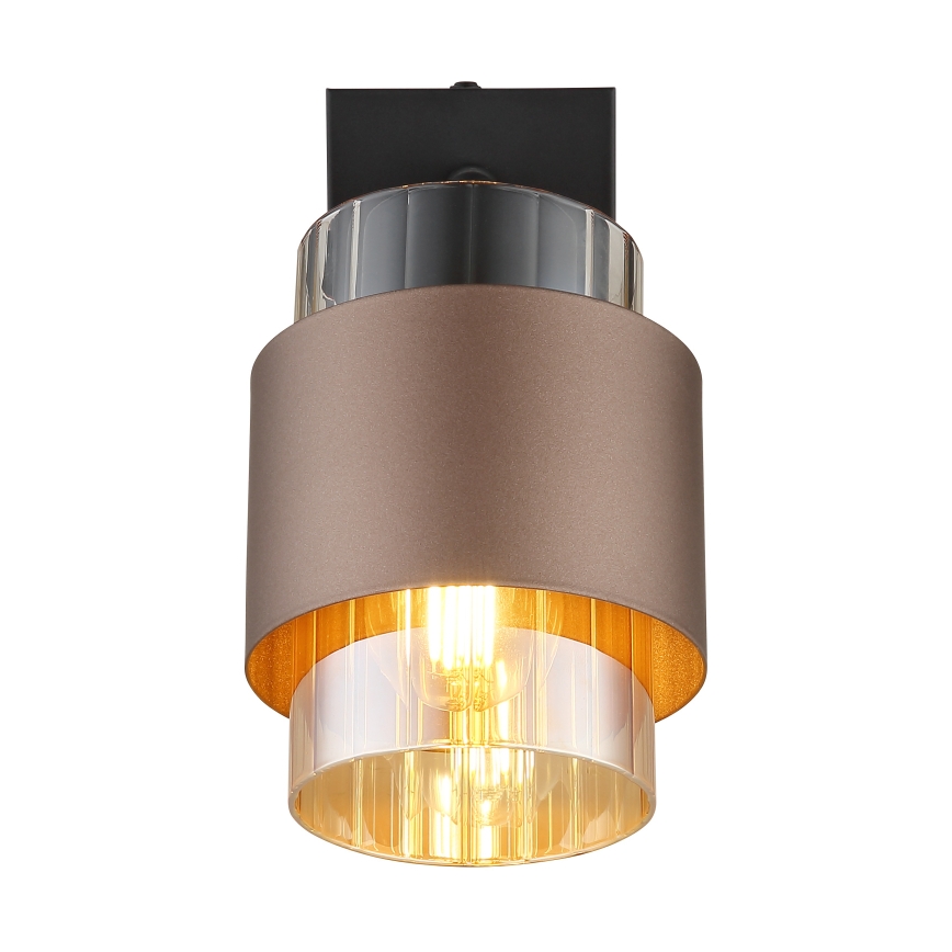 Globo - Wandspot 1xE27/40W/230V schwarz/bronze